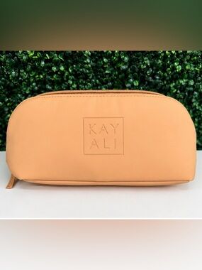 KAYALI Freedom Pouch Cosmetic Makeup Travel Bag Nude Beige